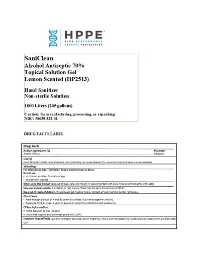 1000 L Label (1000 L Hp2513 Label)